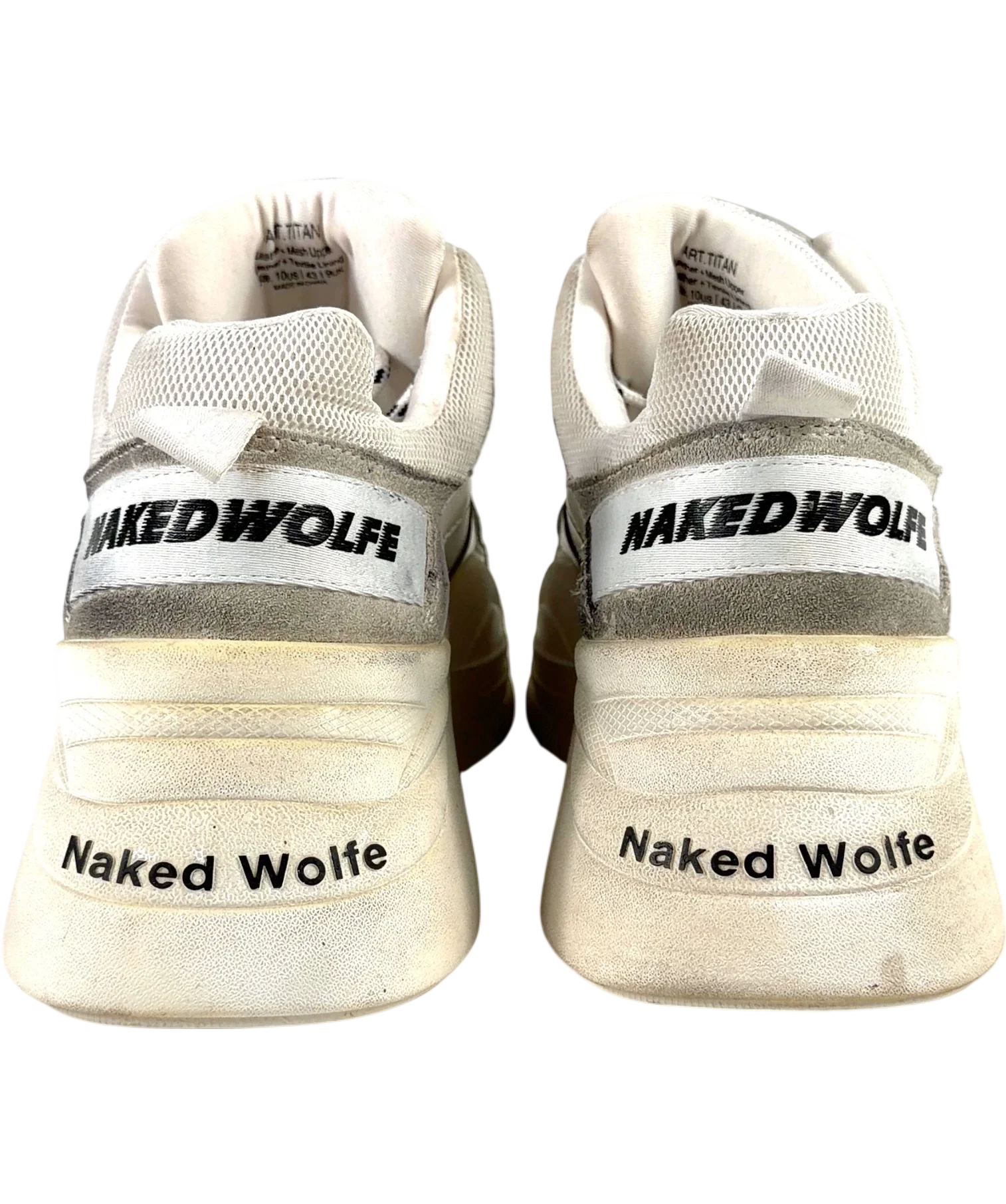 Naked Wolfe White Titan, size UK 10 EU 44 👞 — back