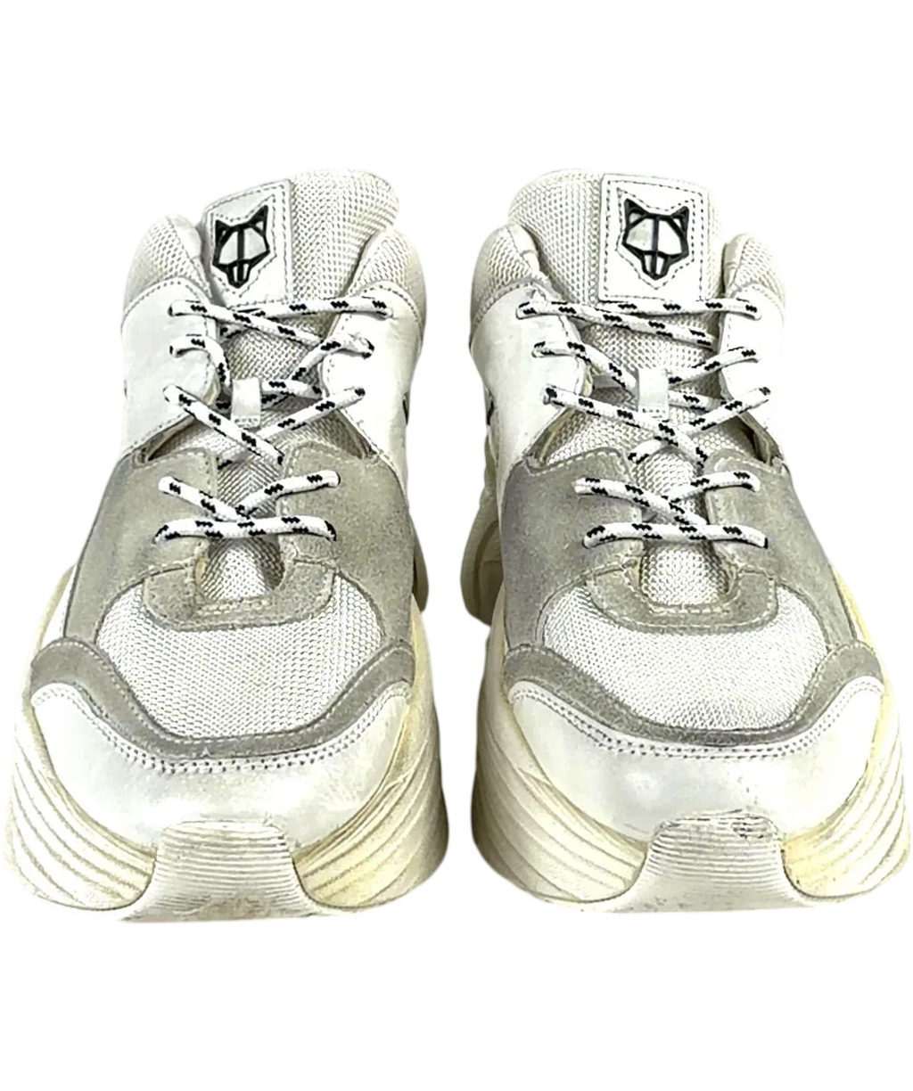 Naked Wolfe Titan White Sneakers UK 10 — Front (both, face on)