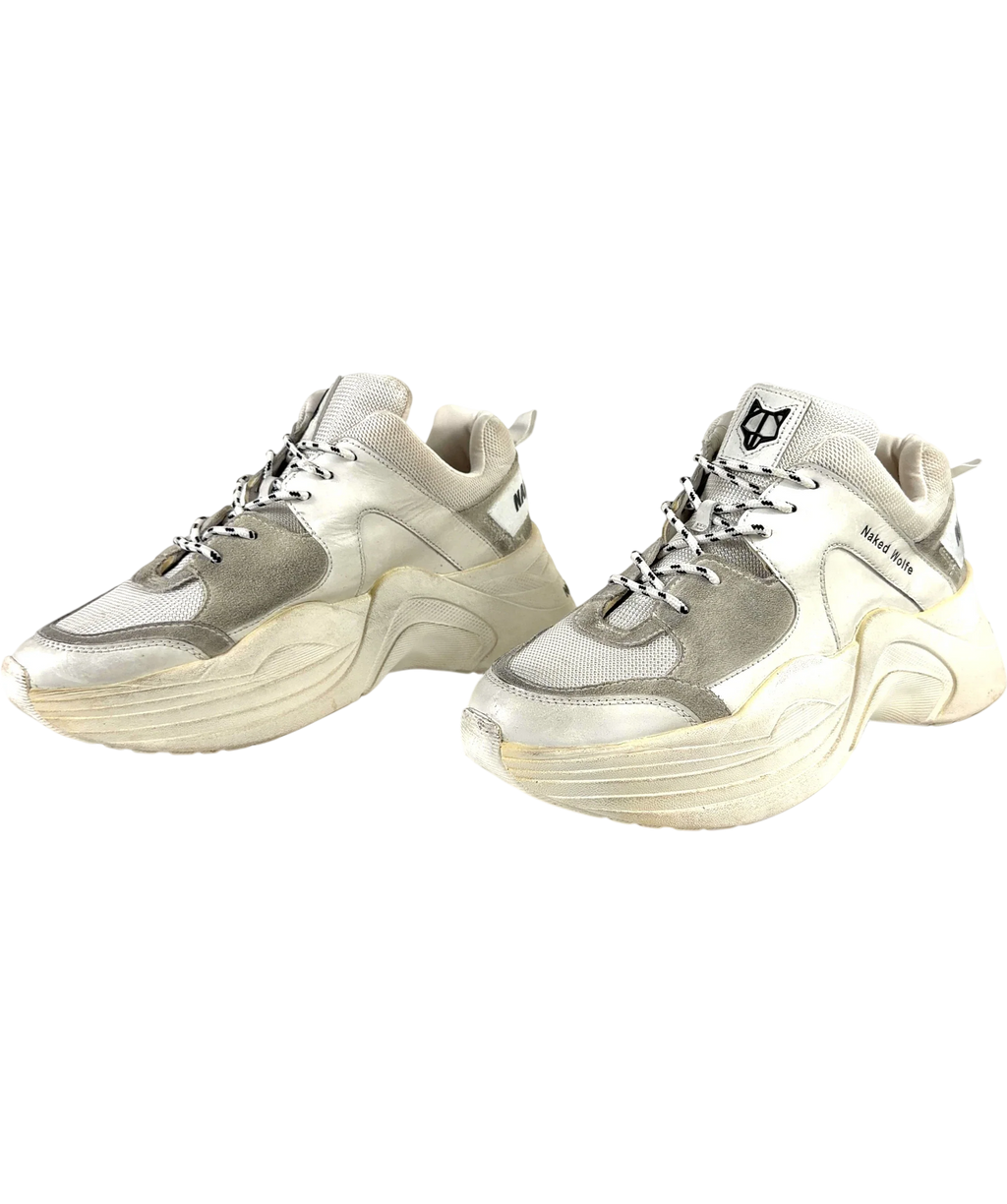 Naked Wolfe White Titan, size UK 10 EU 44 👞 — label