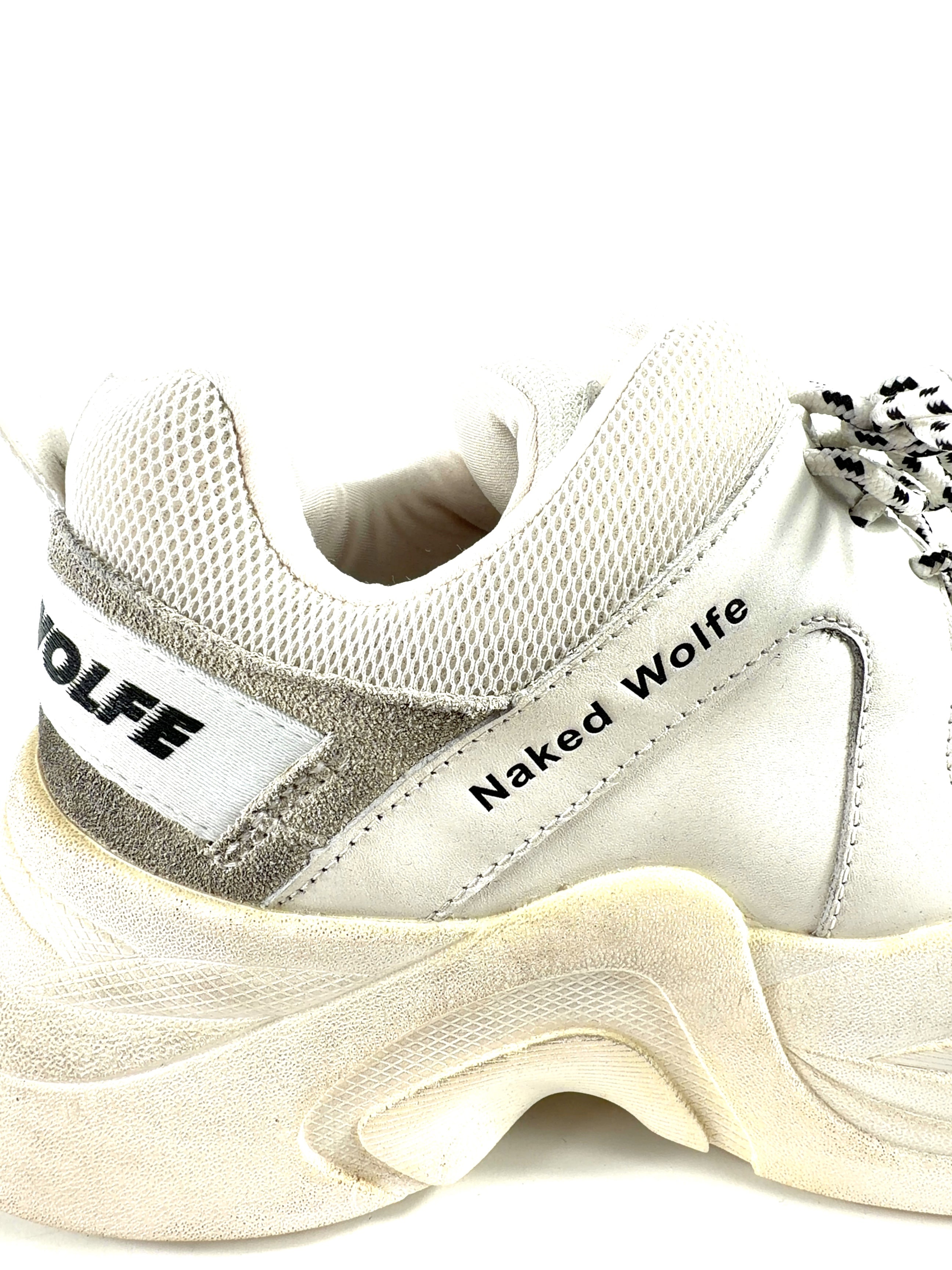 Naked Wolfe White Titan, size UK 10 EU 44 👞 — care label