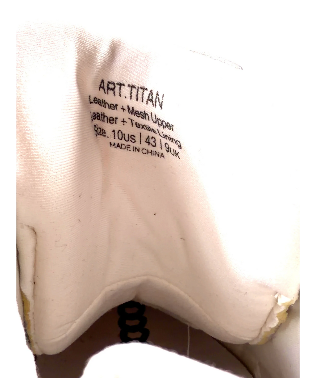 Naked Wolfe Titan White Sneakers UK 10 — Size