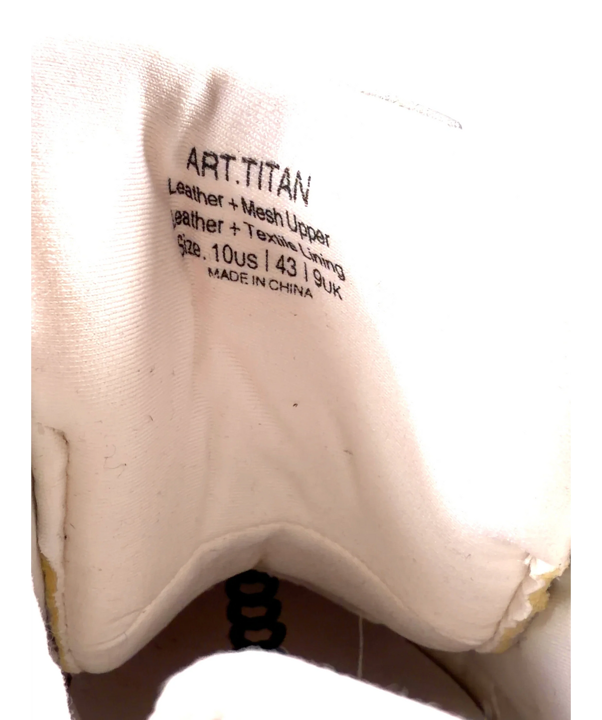 Naked Wolfe Titan White Sneakers UK 10 — Materials