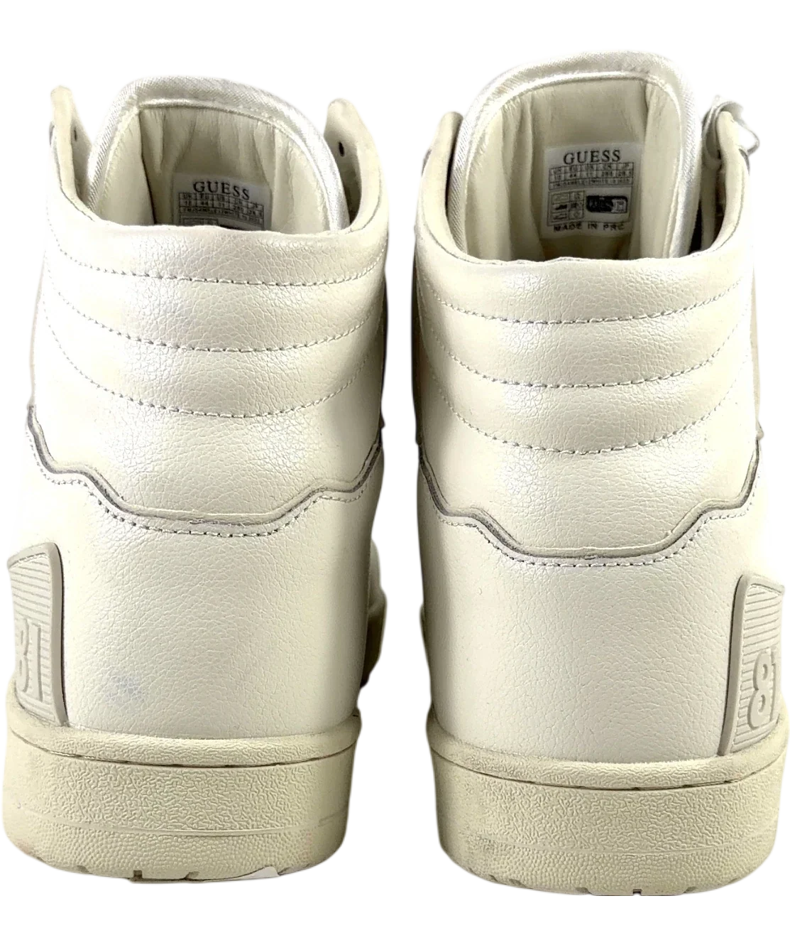 Guess White Sava Mid, size UK 16 — back