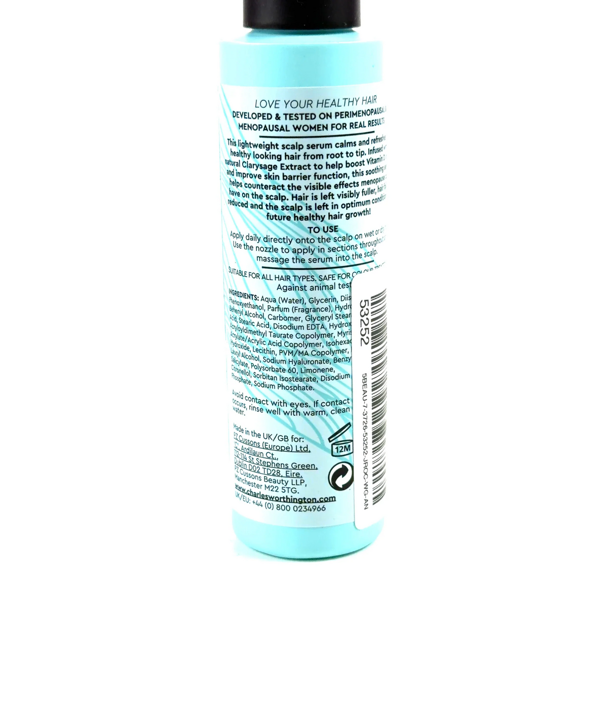 charles worthington Menoplex Healthy Scalp Serum, size 75ml — fabric detail