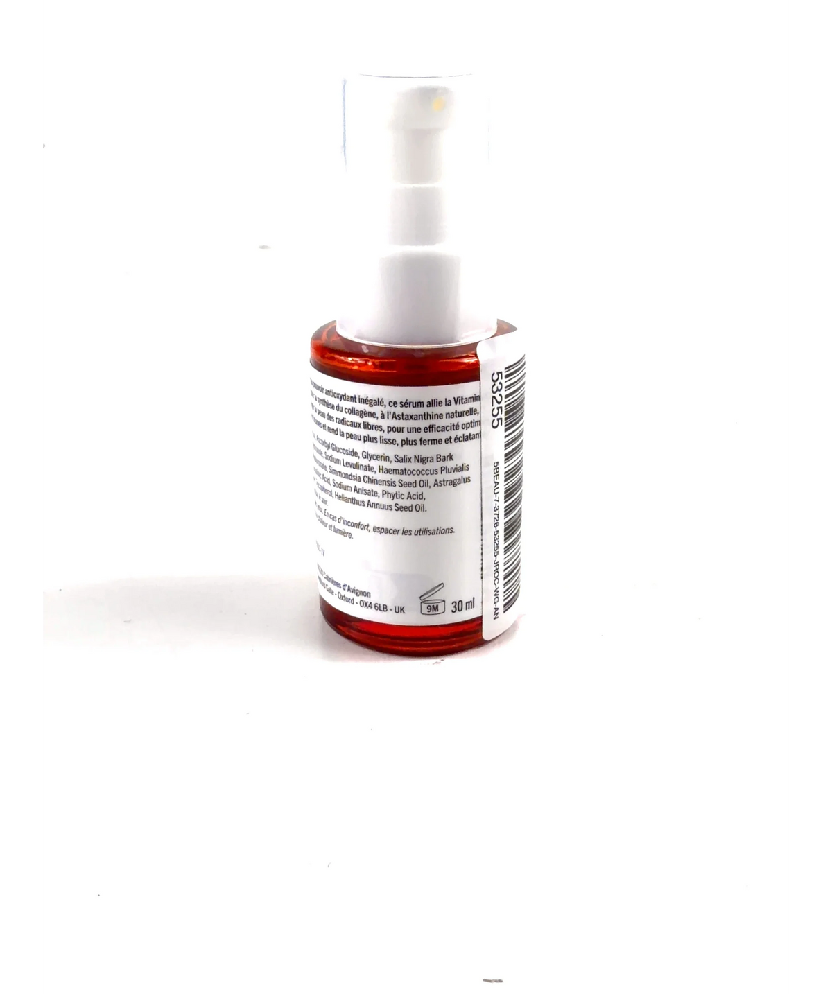 aroma zone Vitamin C 10% & Astaxanthin Serum, size 30ml — care label