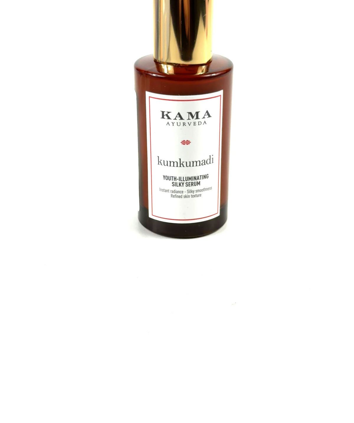 KAMA AYURVEDA Kumkumadi Silky Serum, size 50ml — label