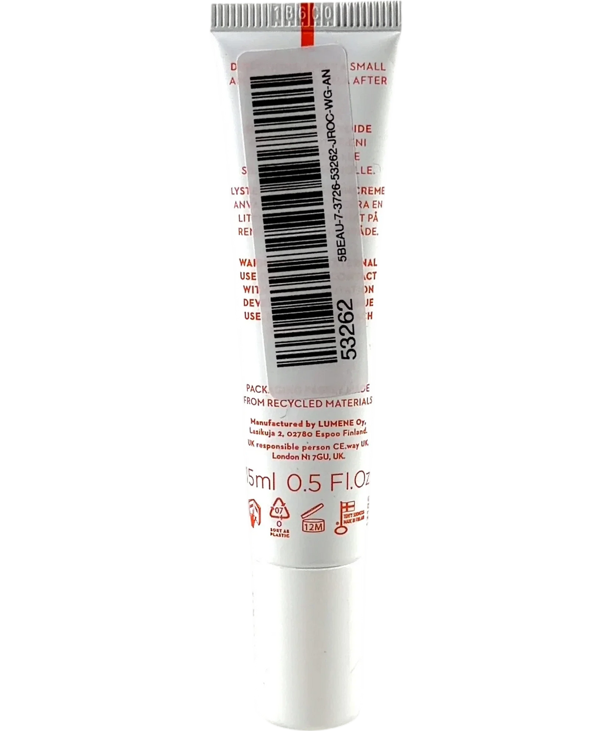 Lumene Lumene Nordic-C Valo Glow Awakening Eye Cream 15ml, size 15ml — back