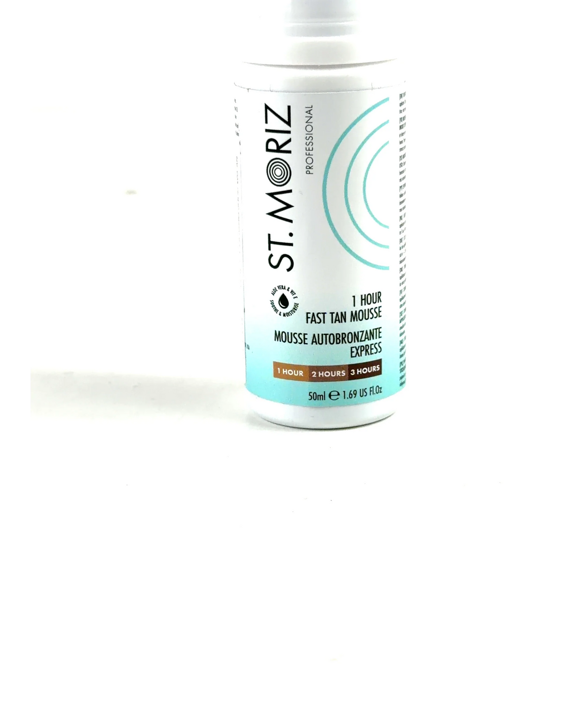 st moriz 1 Hour Fast Tan Mousse, size 50ml — care label