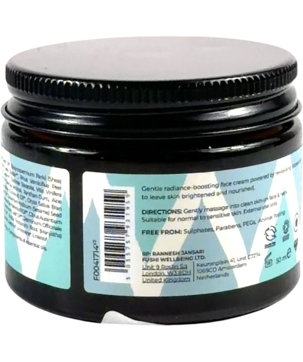 Fushi BioVedic Radiance Face Cream 50ml, size 50ml — back