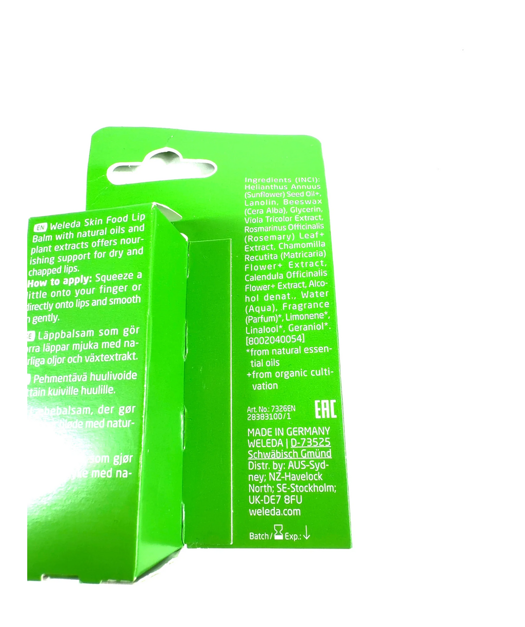 Weleda Skin Food Lip Balm, size 8ml — fabric detail