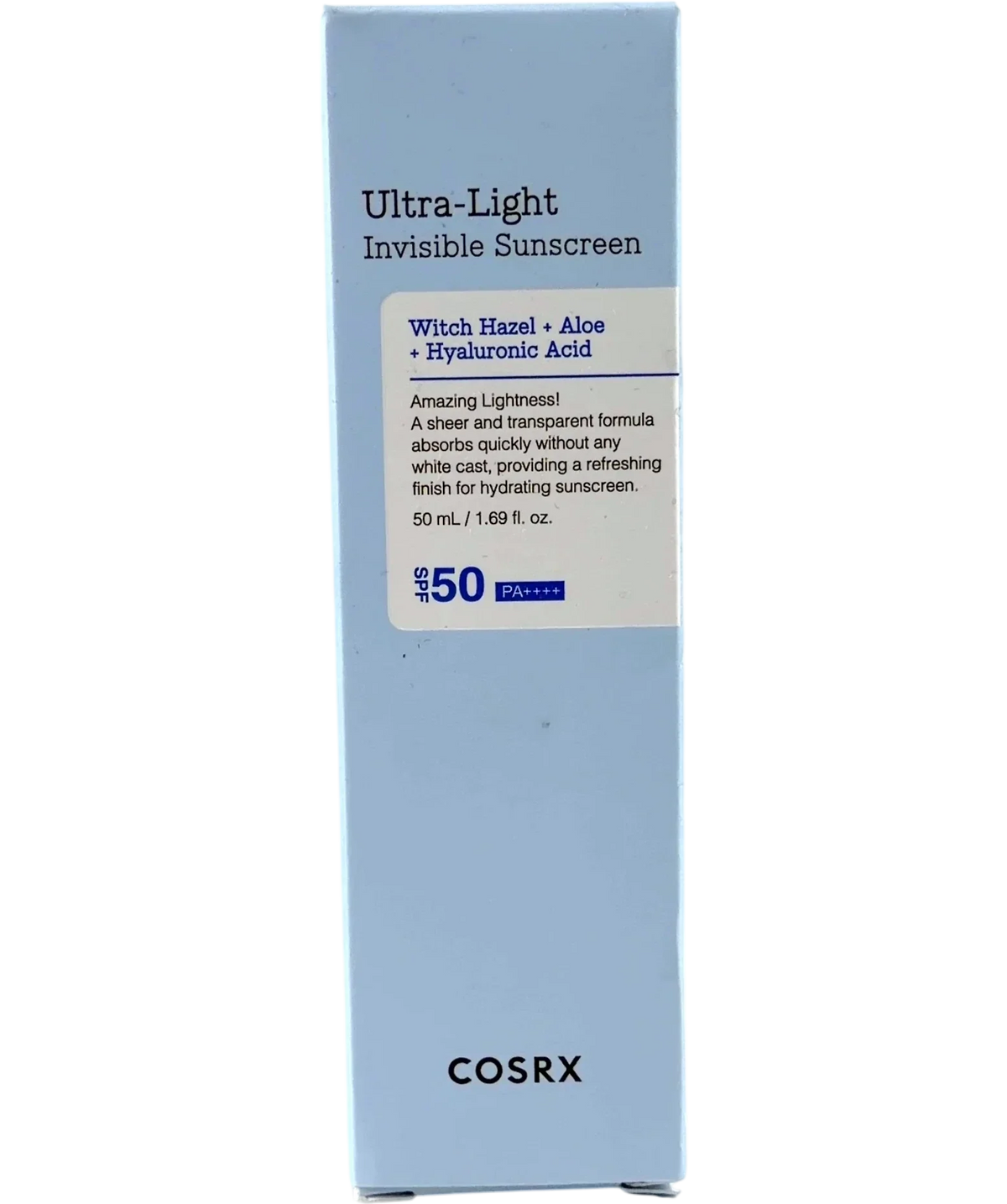 COSRX Ultra-Light Invisible Sunscreen 50 mL, size 50ml — front