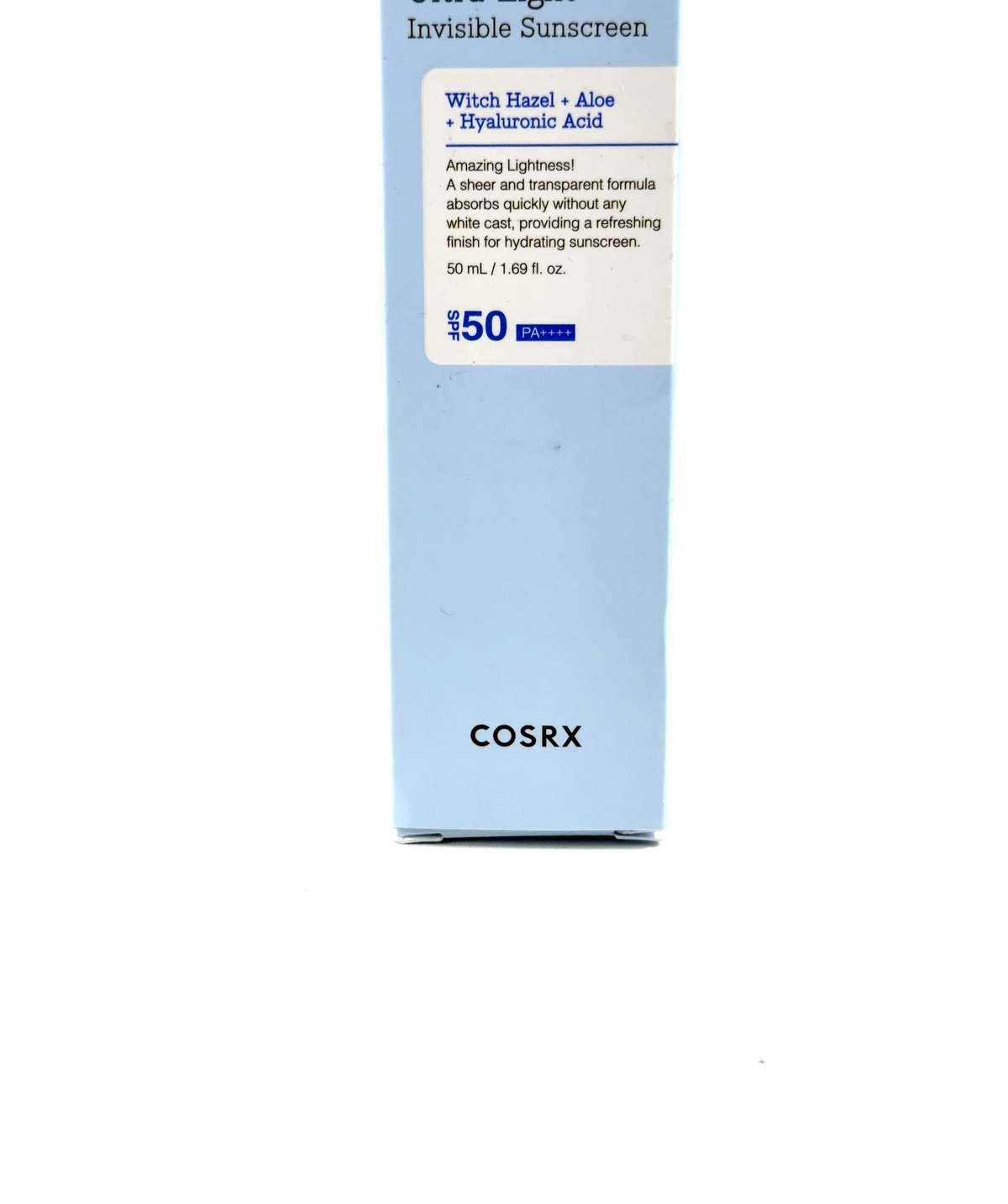 COSRX Ultra-Light Invisible Sunscreen 50 mL, size 50ml — care label
