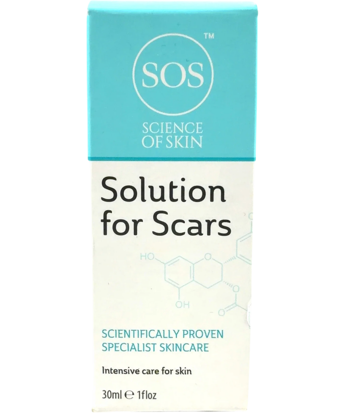 SOS Science of Skin Solution for Scars, size 30ml — front