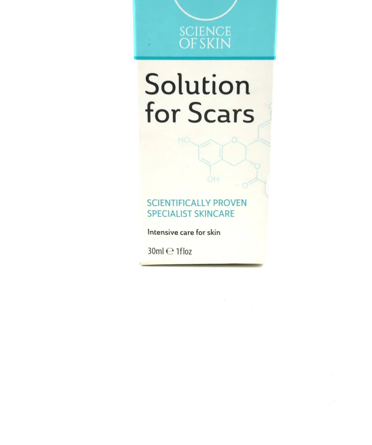 SOS Science of Skin Solution for Scars, size 30ml — care label