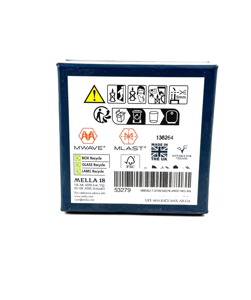 MELLA 1809 — care label