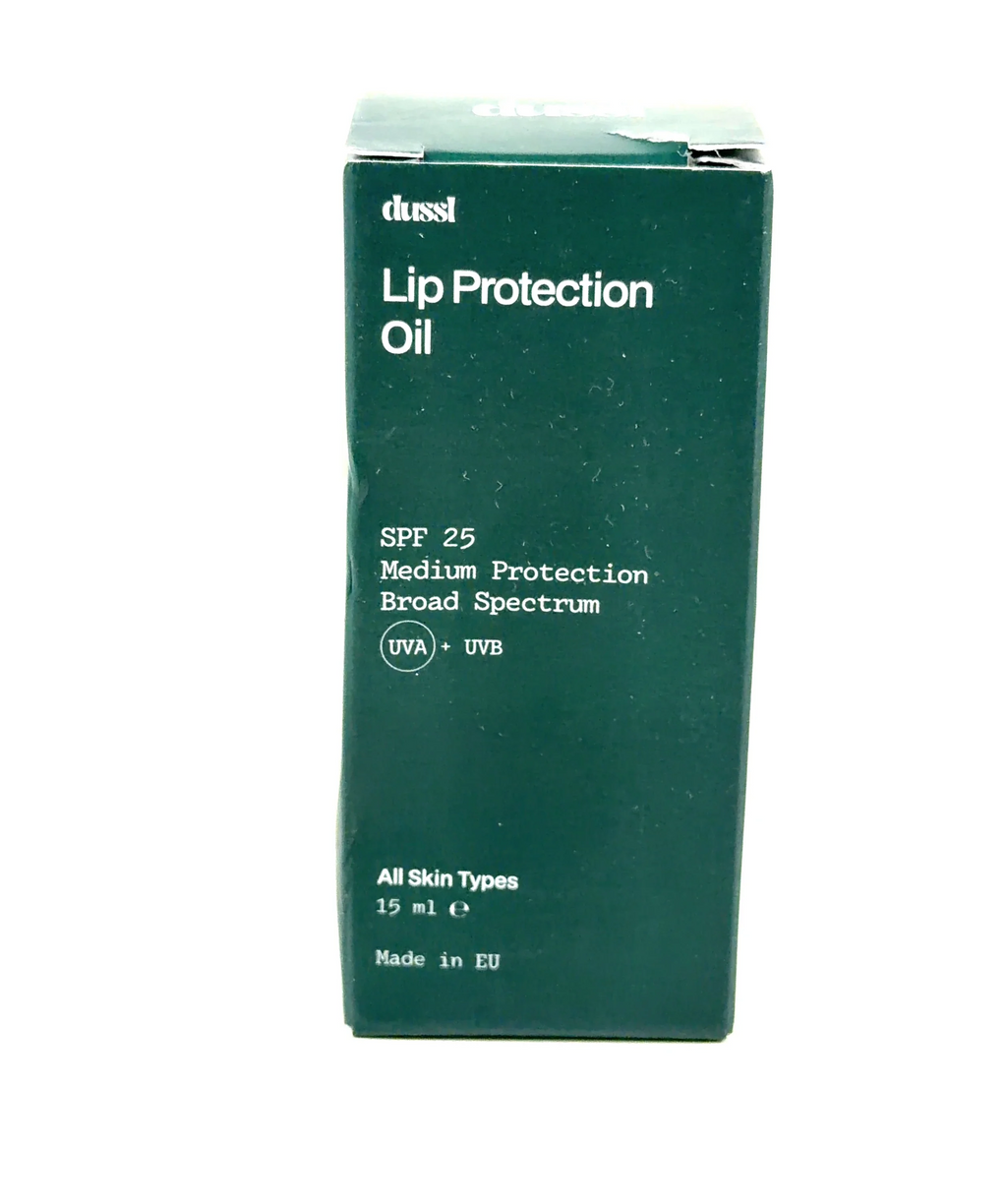 dussl Lip Protection Oil SPF 25, size 15ml — care label