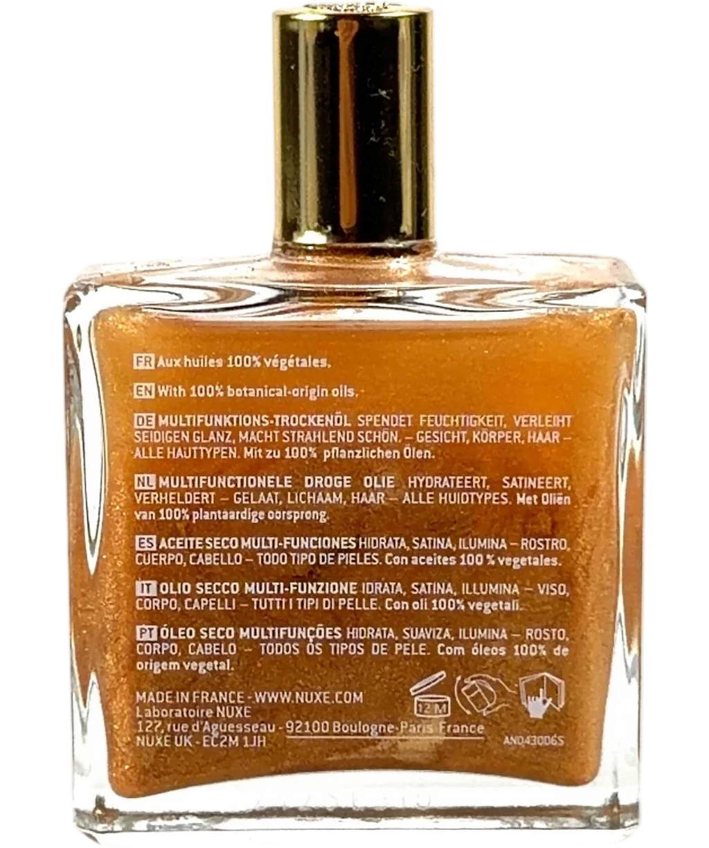 Nuxe Nuxe Huile Prodigieuse Or Multi-Purpose Dry Oil 50ml, size 50ml — back