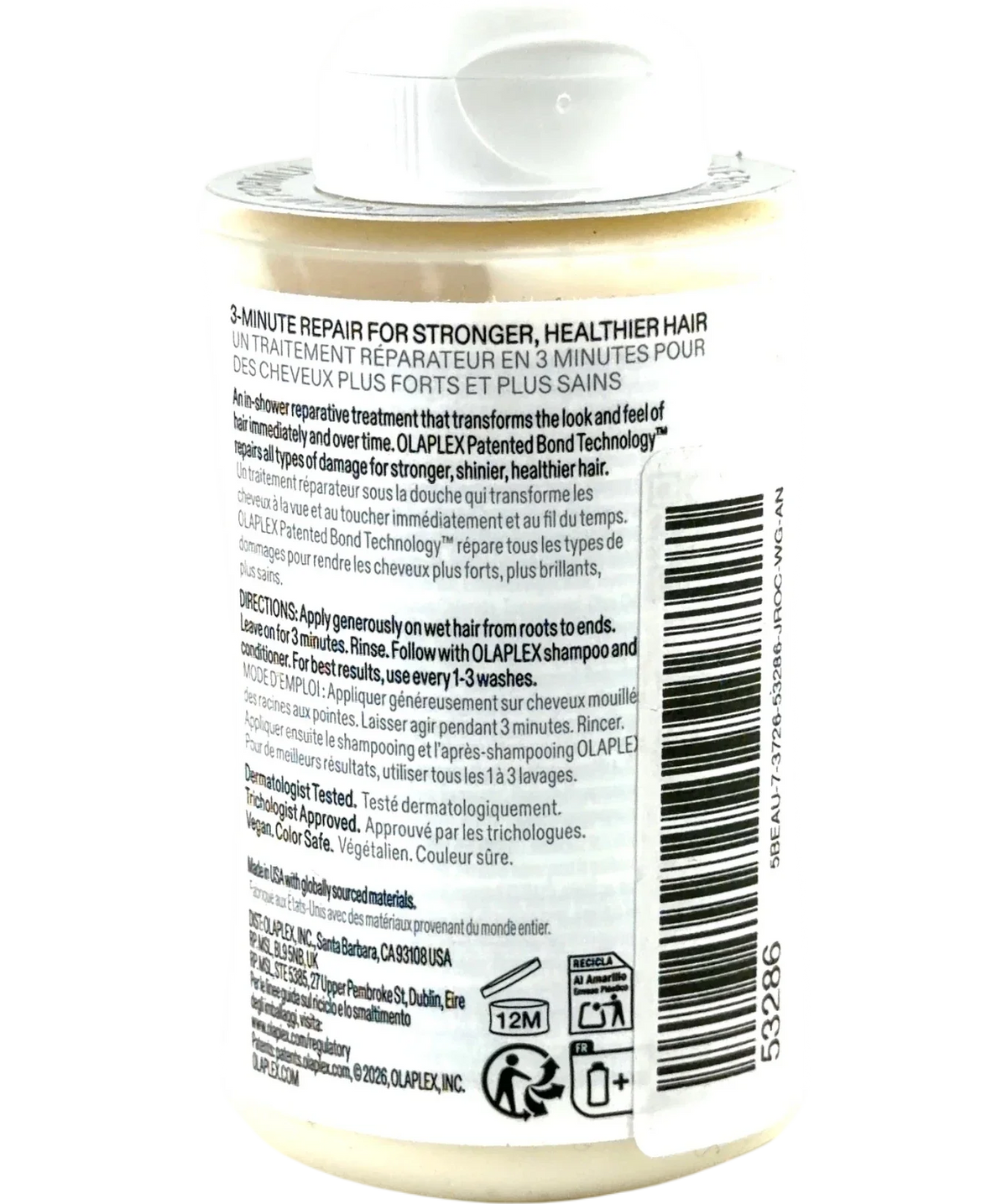Olaplex No.3 Plus Complete Repair Treatment 100ml, size 100ml — back