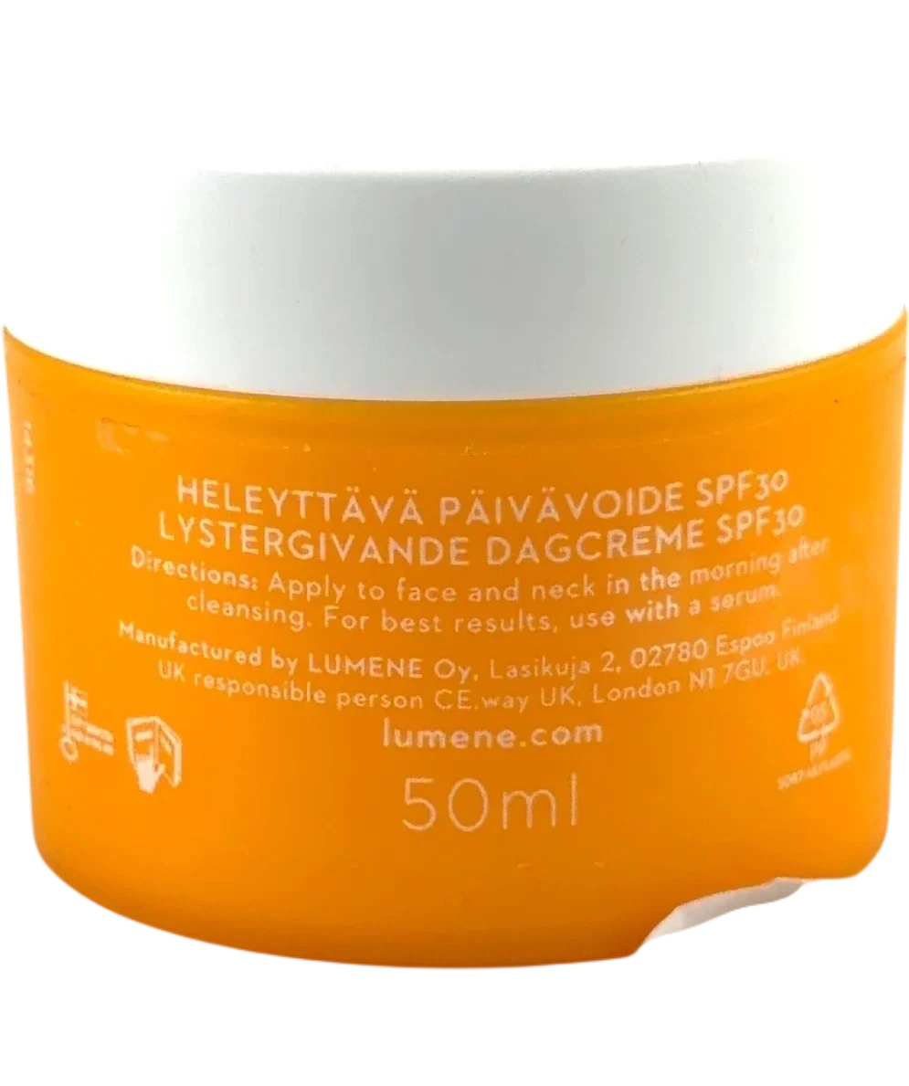 Lumene Nordic-C [Valo] Glow Cream SPF30 50ml, size 50ml — back