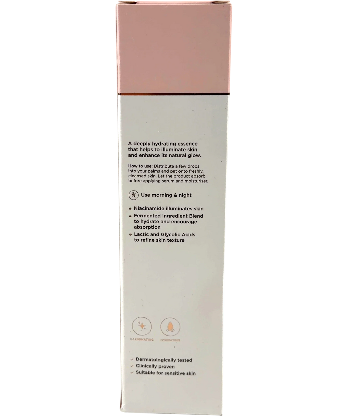 Sculpted by Aimee LiquidGlo Brightening Essence, size 100ml — back