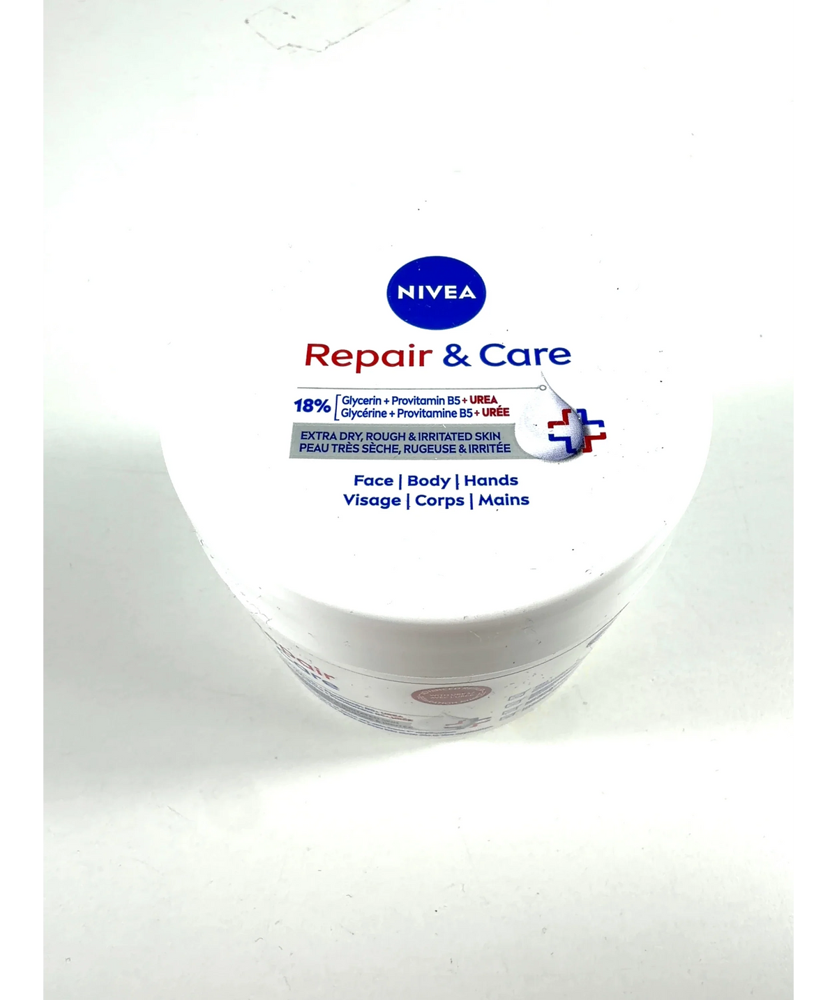nivea Repair & Care, size 400ml — label