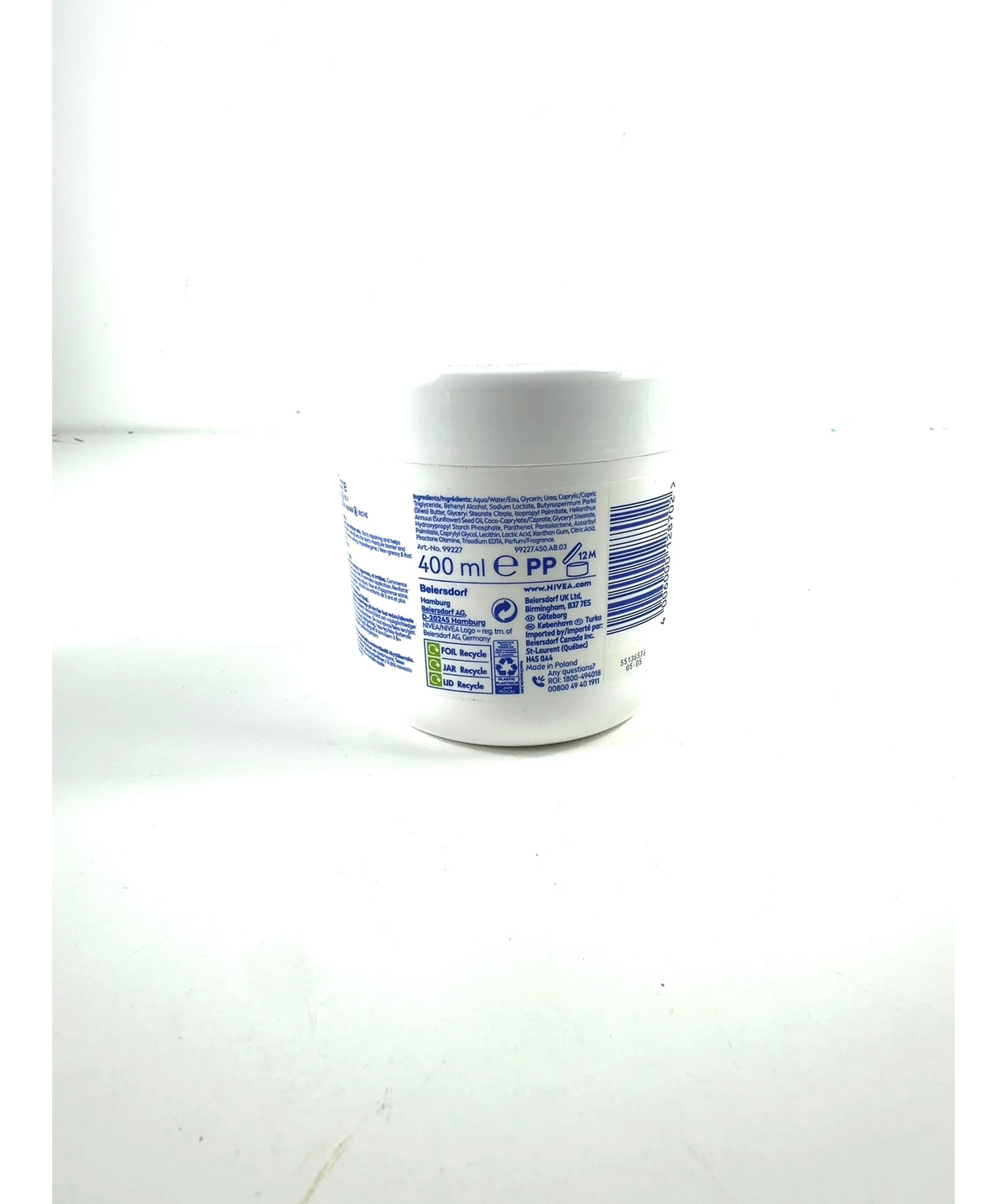 nivea Repair & Care, size 400ml — care label