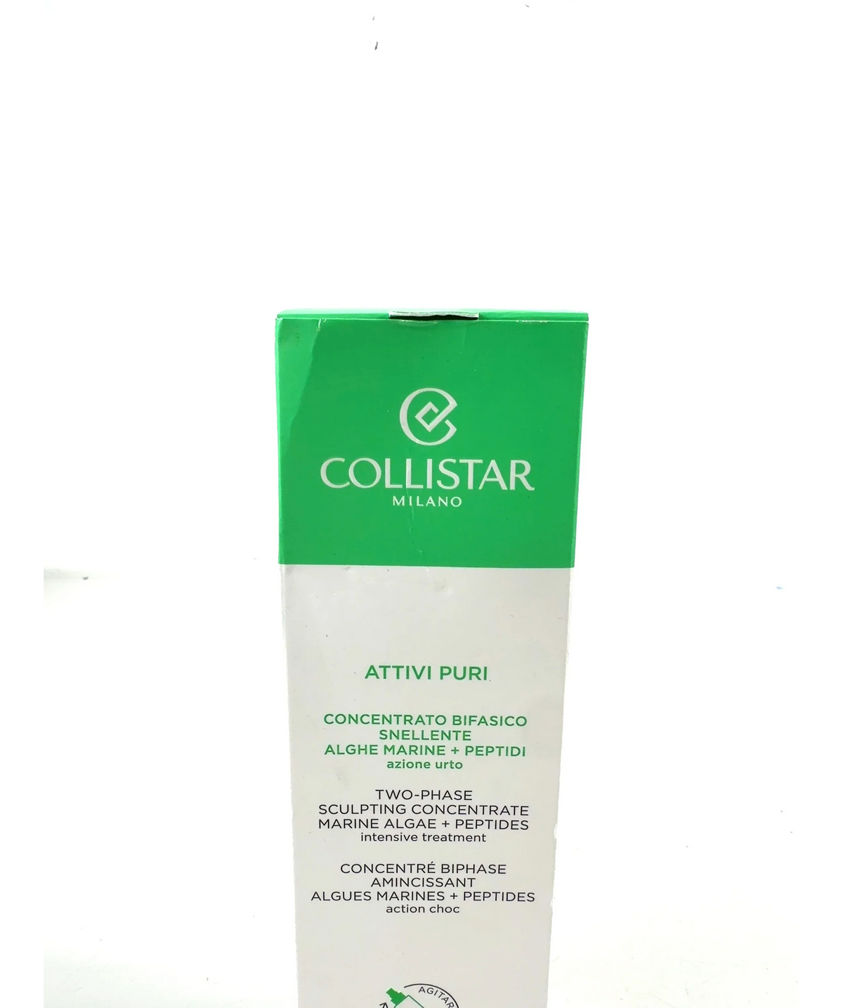 Collistar Marine Algae and Peptides Two Phase Sculpting Concentrate, size 200ml — label