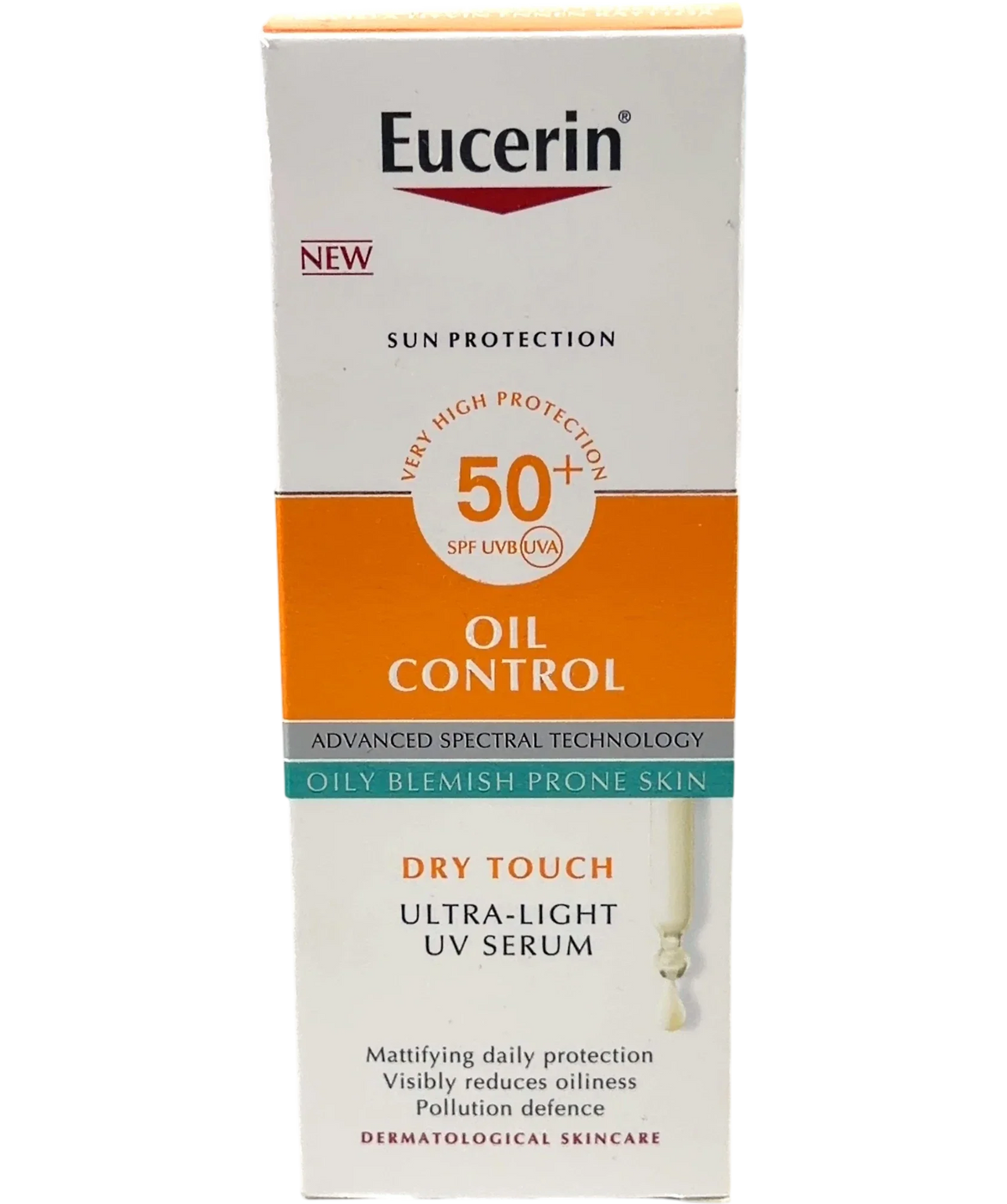 Eucerin Sun Oil Control Ultra-Light Daily Face Serum SPF50+ (30 ml), size 30ml — front