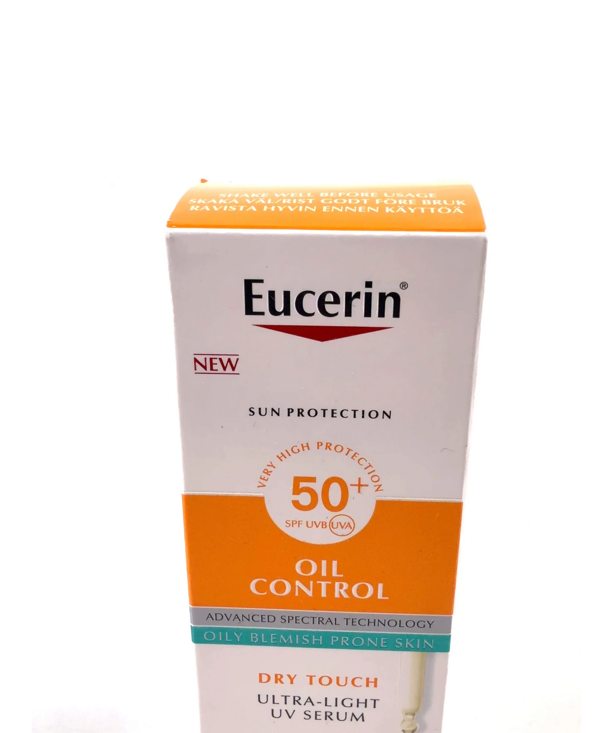 Eucerin Sun Oil Control Ultra-Light Daily Face Serum SPF50+ (30 ml), size 30ml — label