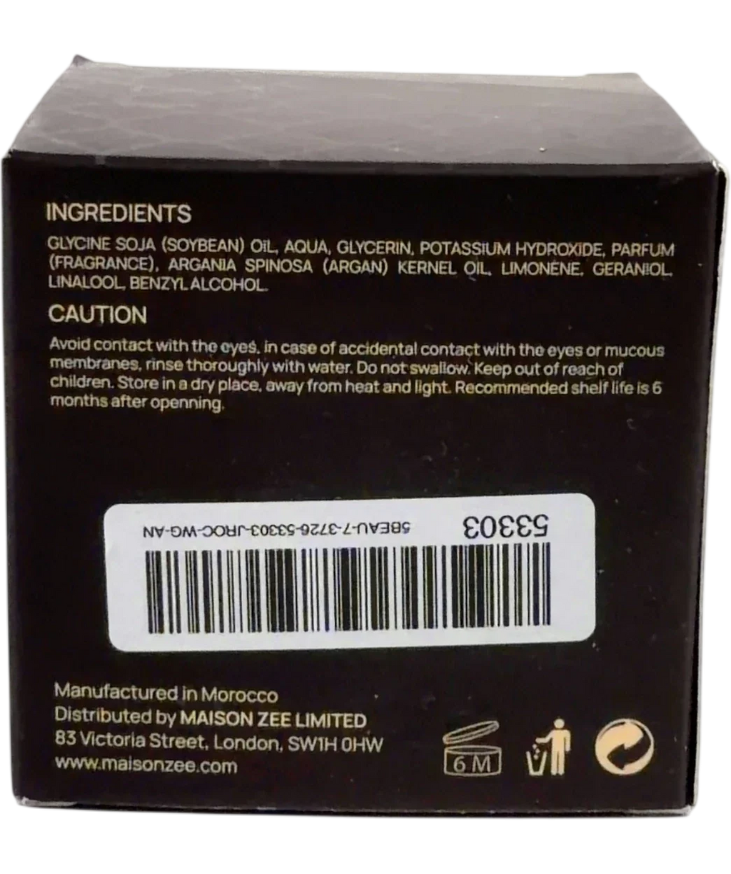 maison zee Argan Body Cleanser, size 200g — back