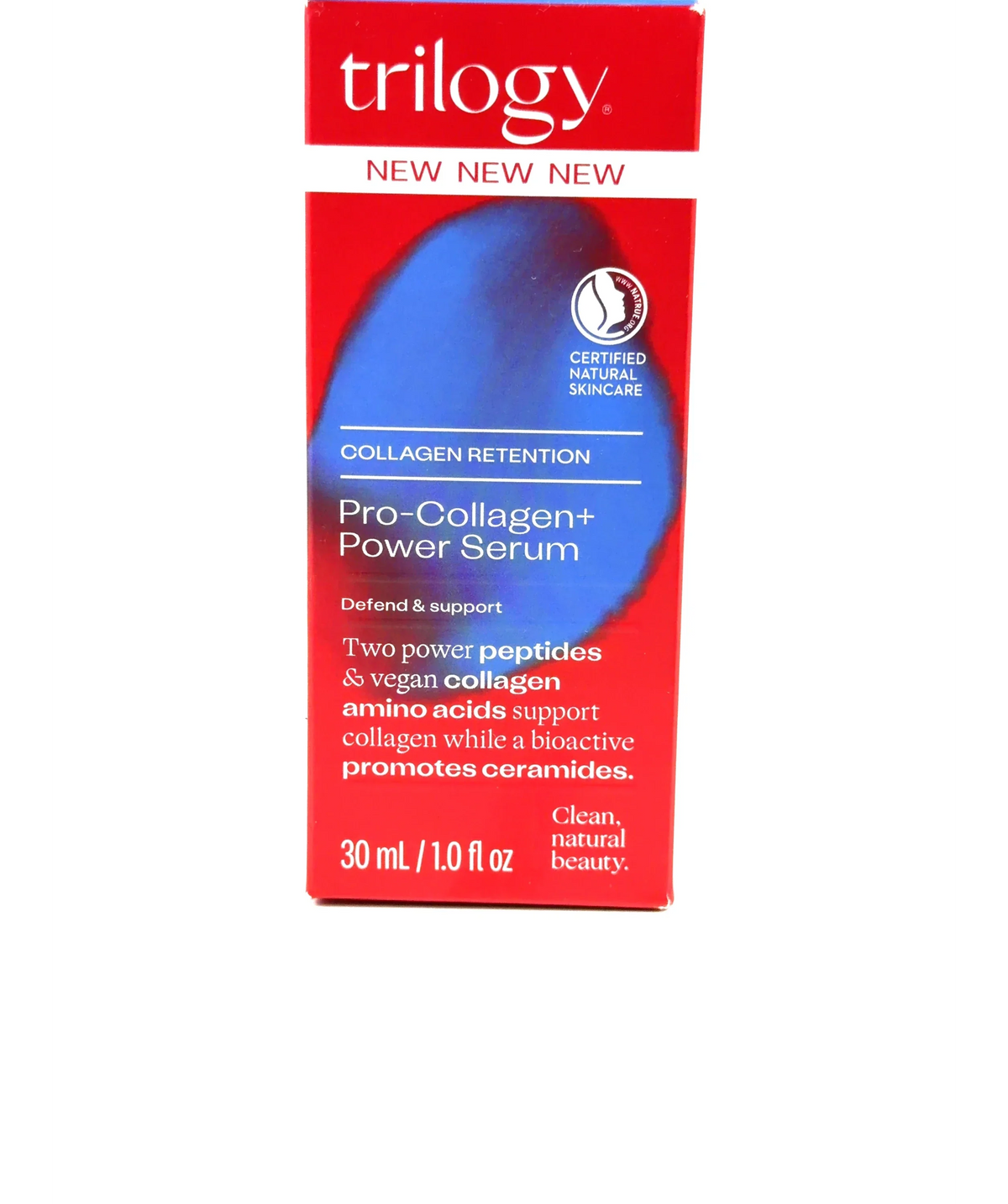Trilogy Pro-Collagen+ Power Serum, size 30ml — care label