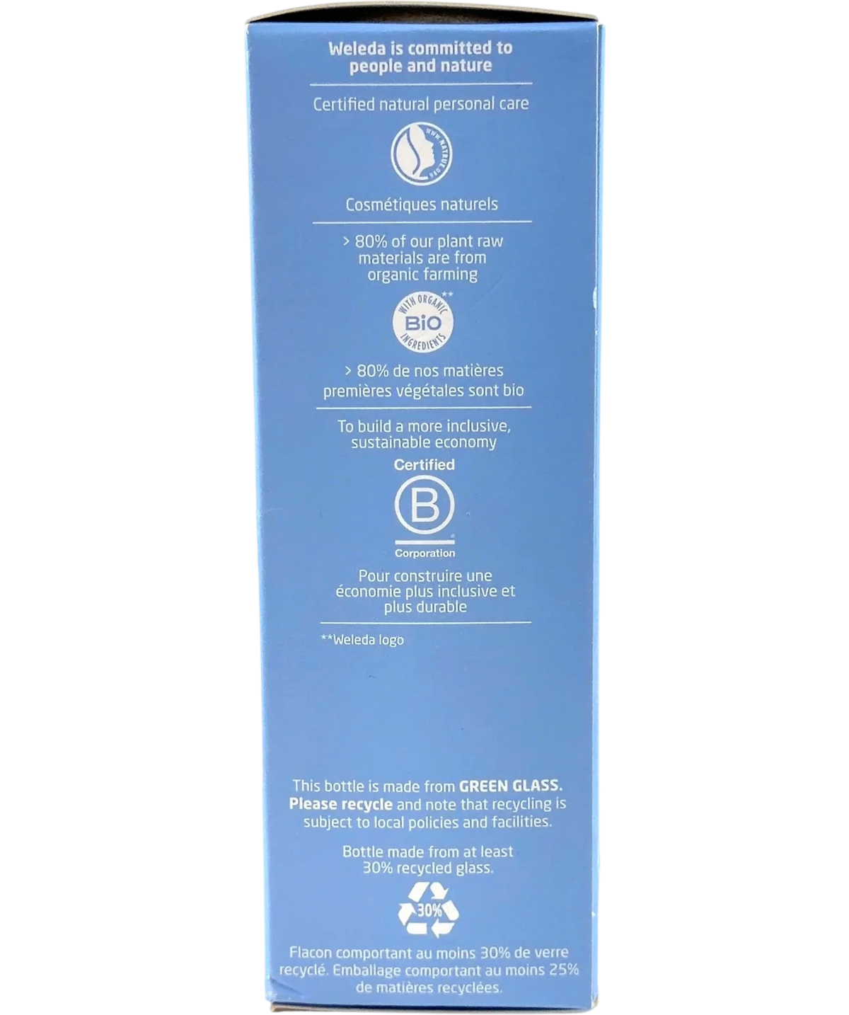 Weleda REFINING TONER, size 150ml — back