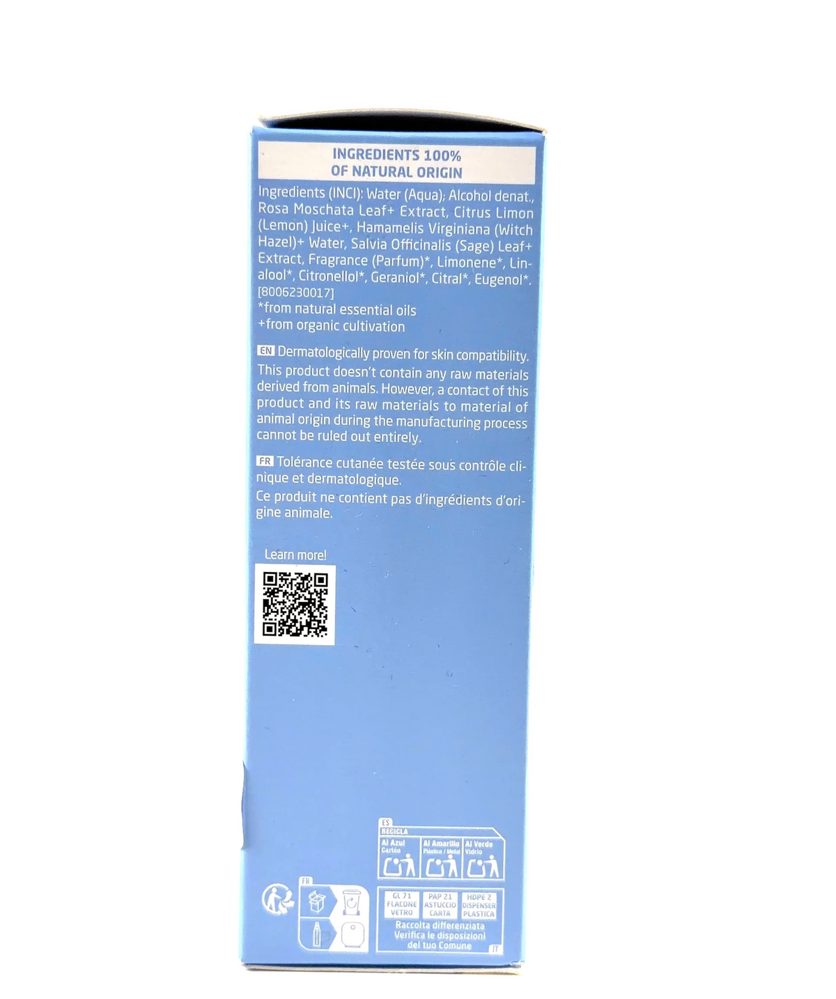 Weleda REFINING TONER, size 150ml — fabric detail