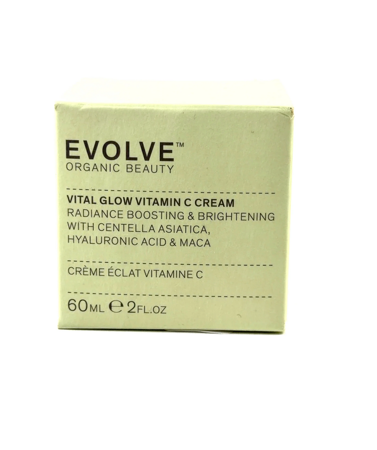 Evolve Vital Glow Vitamin C Cream, size 60ml — care label