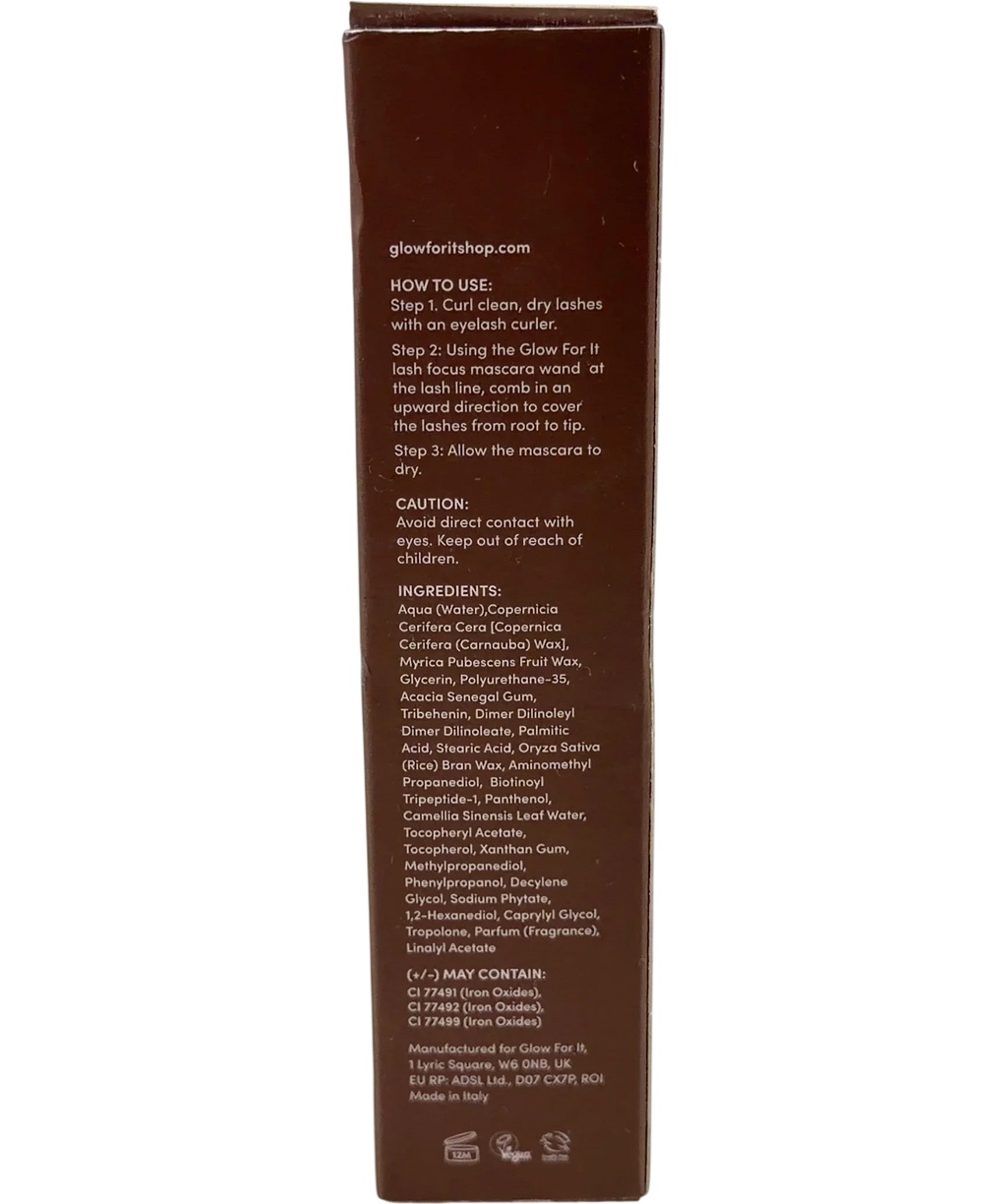 glow for it brown Lash Focus Mascara, size 6ml — back