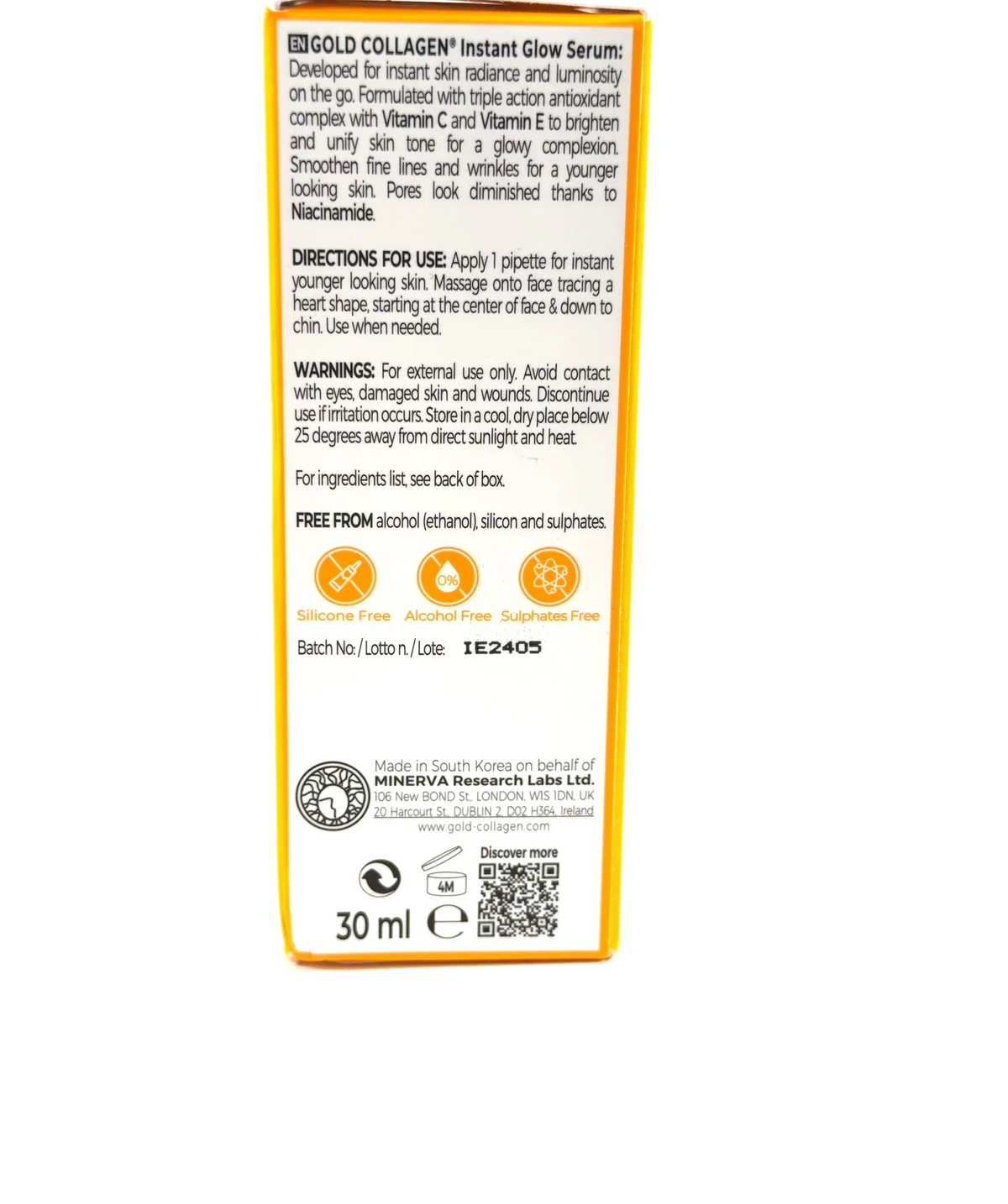 Gold Collagen Instant Glow Serum, size 30ml — detail