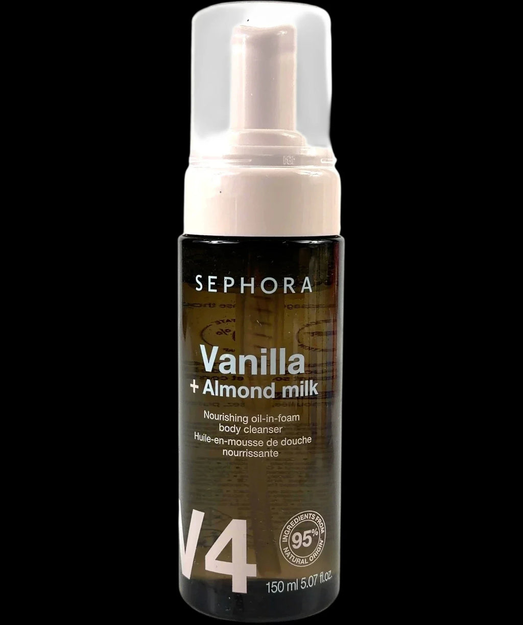 sephora Sephora Collection V4 Vanilla + Almond Milk Oil-in-Foam Body Cleanser 150ml, size 150ml — detail