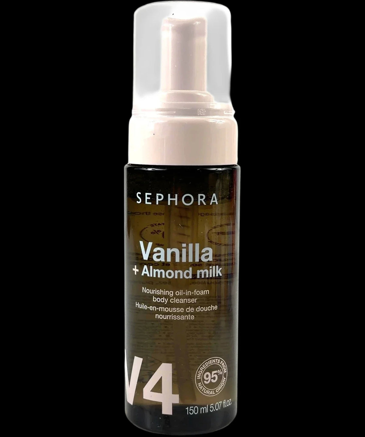 sephora Sephora Collection V4 Vanilla + Almond Milk Oil-in-Foam Body Cleanser 150ml, size 150ml — detail