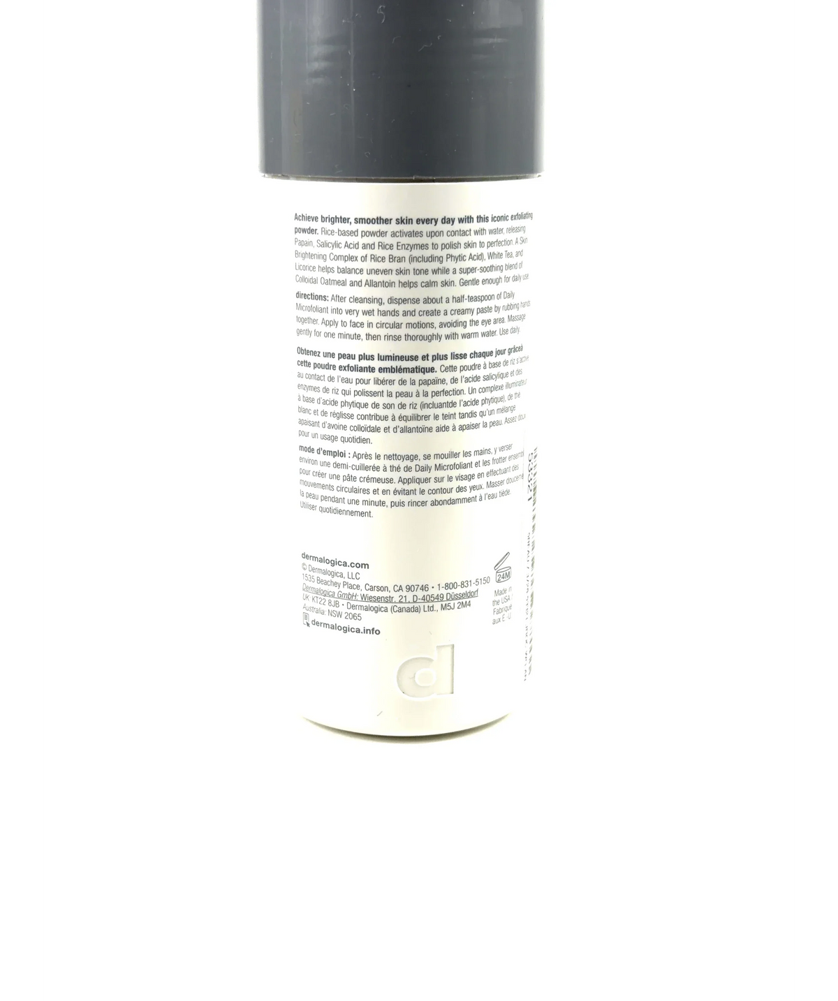 Dermalogica daily microfoliant, size 74g — fabric detail