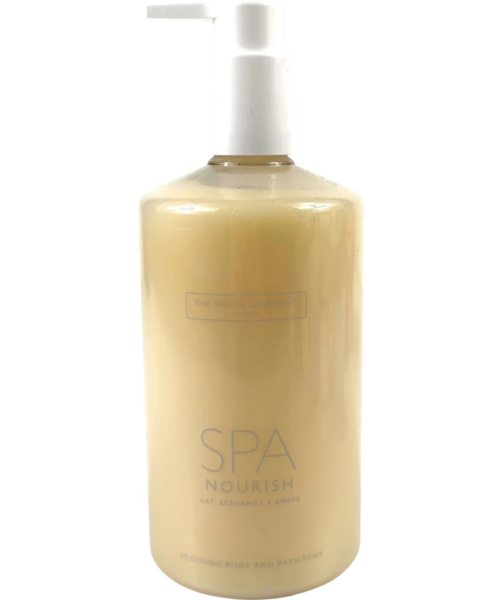 The White Company SPA NOURISH OAT, BERGAMOT & AMBER, size 500ml — front