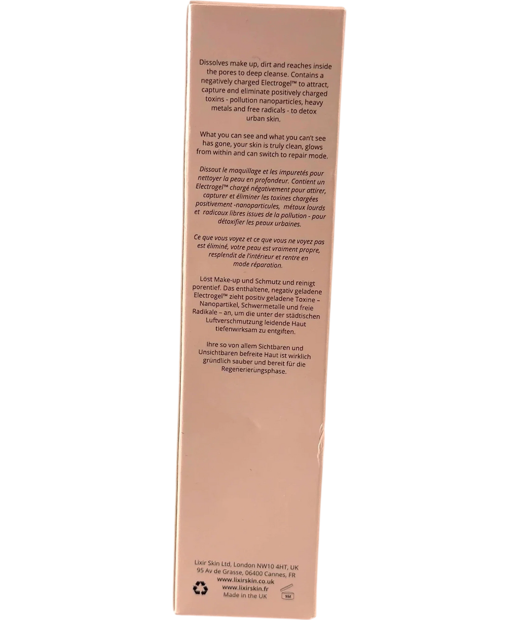 LixirSkin Electrogel Cleanser, size 100ml — back