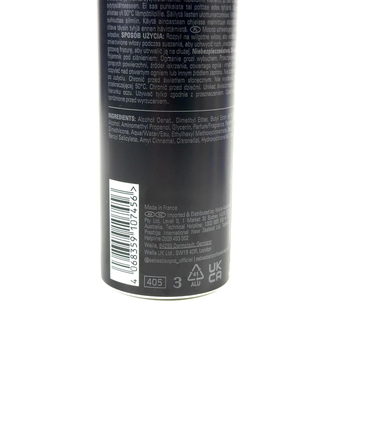 SEBASTIAN Re-shaper, size 300ml — fabric detail