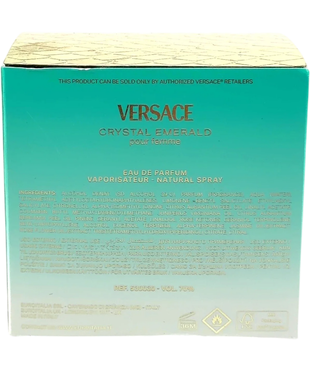 Versace Versace Crystal Emerald Pour Femme Eau de Parfum 50ml, size 50ml — back
