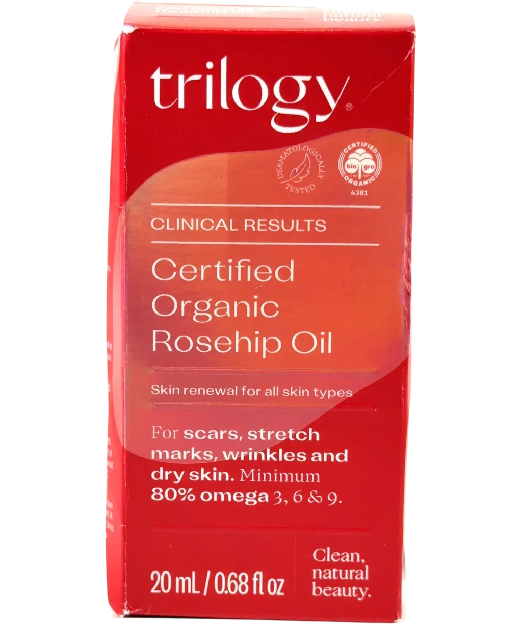 Trilogy Certified Organic Rosehip Oil, size 20ml — front