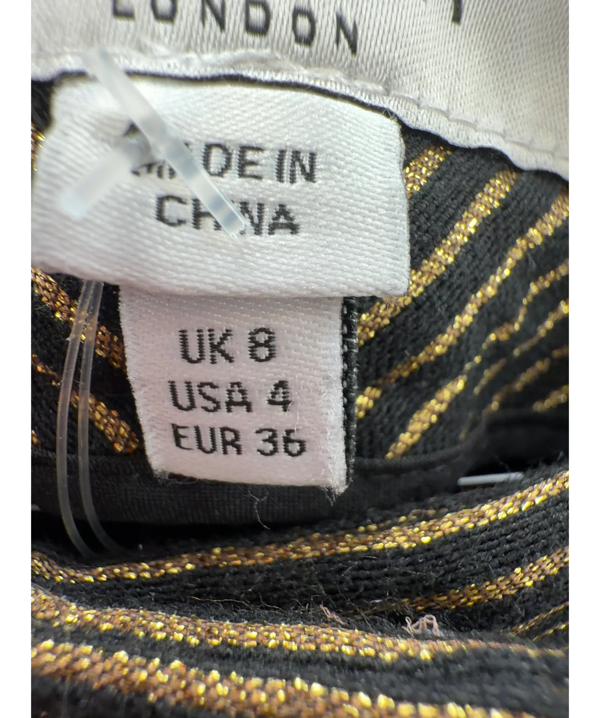 LK Bennett Black BELLA, size UK 8 — care label