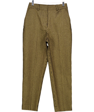 LK Bennett Bella Black  & Gold Pinstripe trailore trousers UK 8
