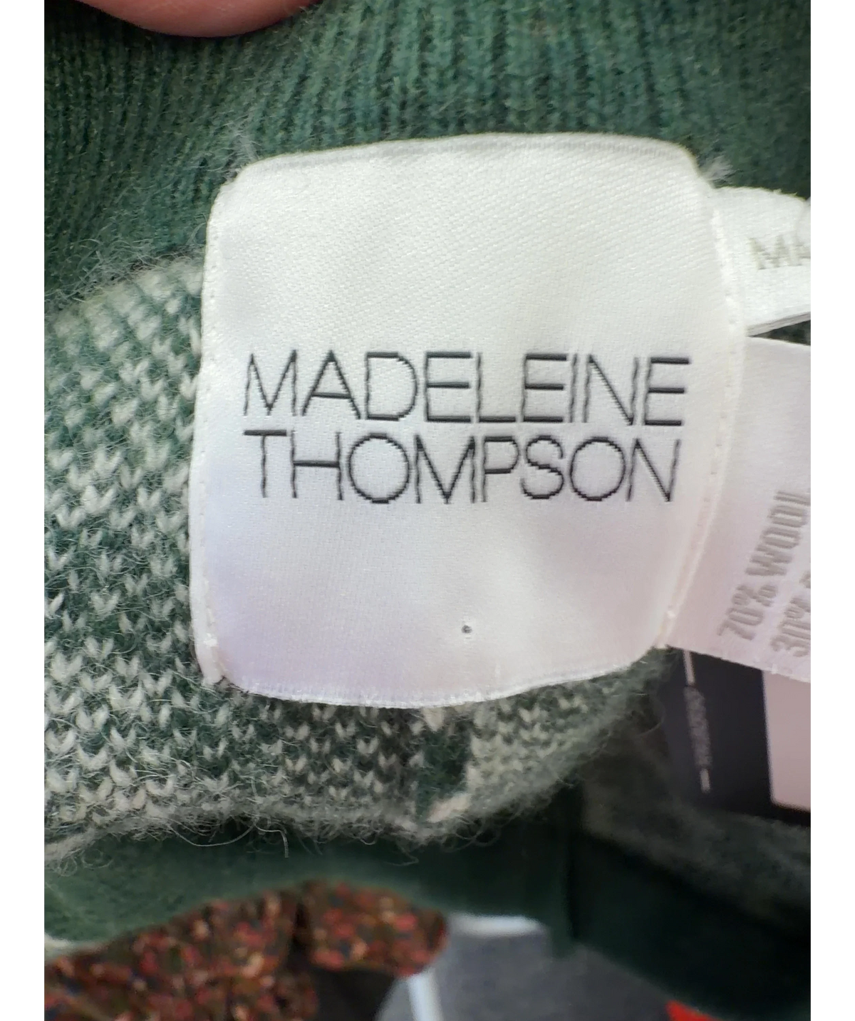 MADELEINE THOMPSON Green Colour, size UK S — detail