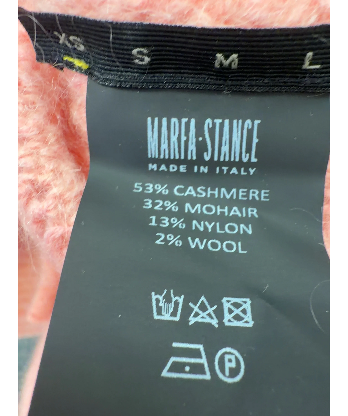 Marfa Stance Pink Colour, size UK XS — label