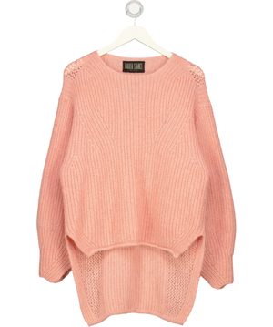 Marfa Stance Pink Cashmere Blend Ribbed Sweater UK XS