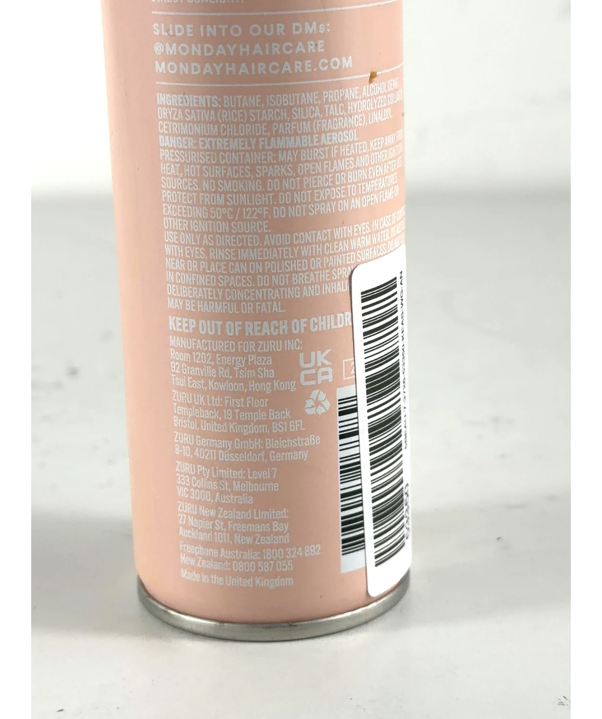 monday Shade, size 200ml — fabric detail